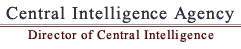 Central Intelligence Agency, Director of Central Intelligence